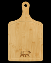 Custom Engraved Paddle Shaped Bamboo Cutting Boards
