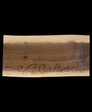 Custom Engraved Black Walnut Charcuterie Cutting Board