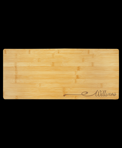 Custom Engraved Bamboo Charcuterie Cutting Board