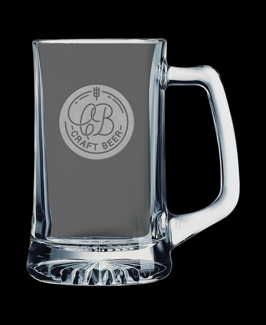 Custom Engraved 25oz Beer Mug Glasses Set of 12