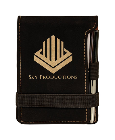 Custom Engraved Leather Mini Notepad