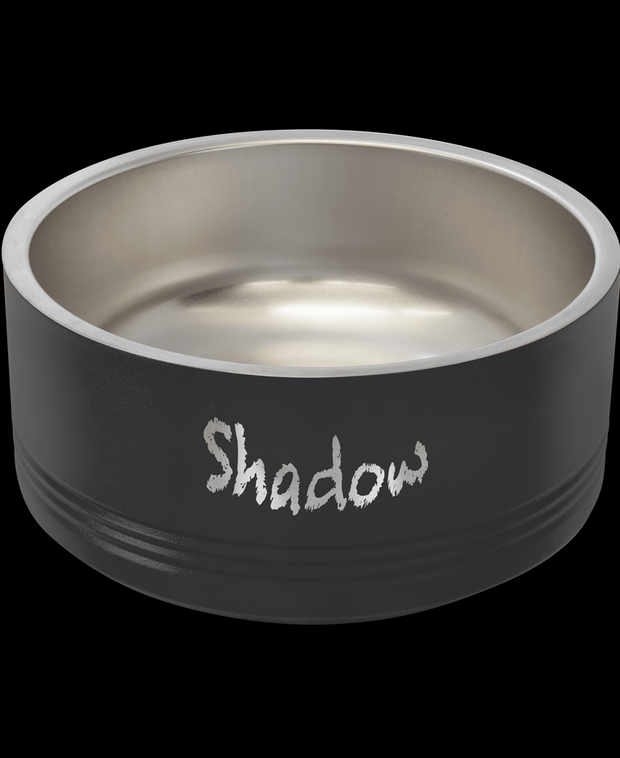 Custom Engraved Metal Pet Bowls