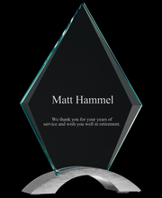 Custom Diamond Cosmic Glass Award
