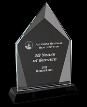 Custom Diamond Halo Glass Award