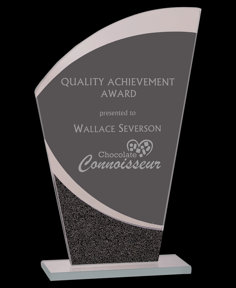 Custom Wave Designer Glass Award