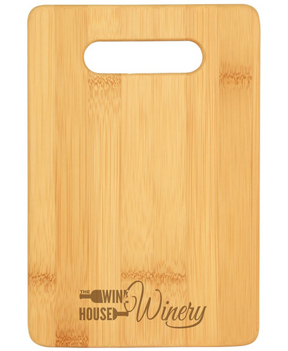 Custom Engraved Bamboo Bar Cutting Board with Handle