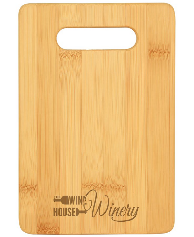 Custom Engraved Bamboo Bar Cutting Board with Handle