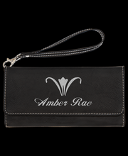 Custom Engraved Women's Strapped Leather Wallet