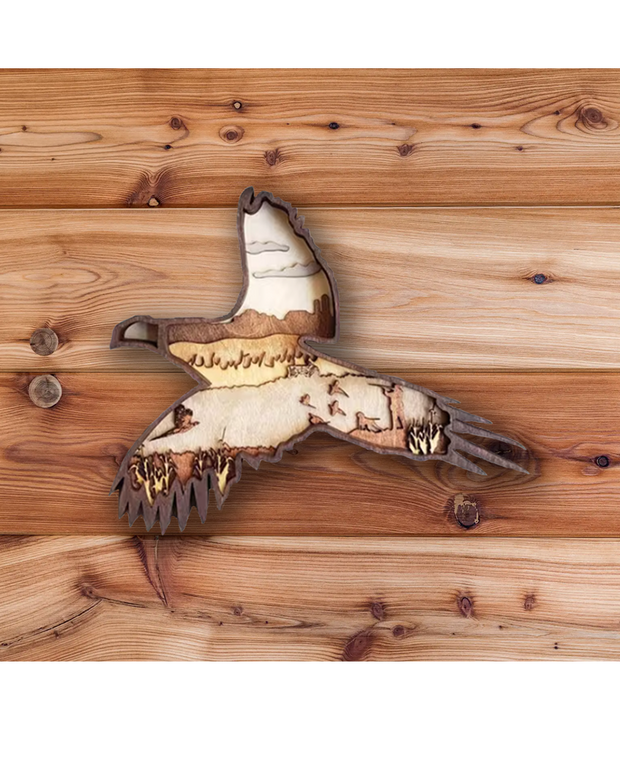 Pheasant 3D Layered Art Wood  | Layer Wooden Art | Inscrible™